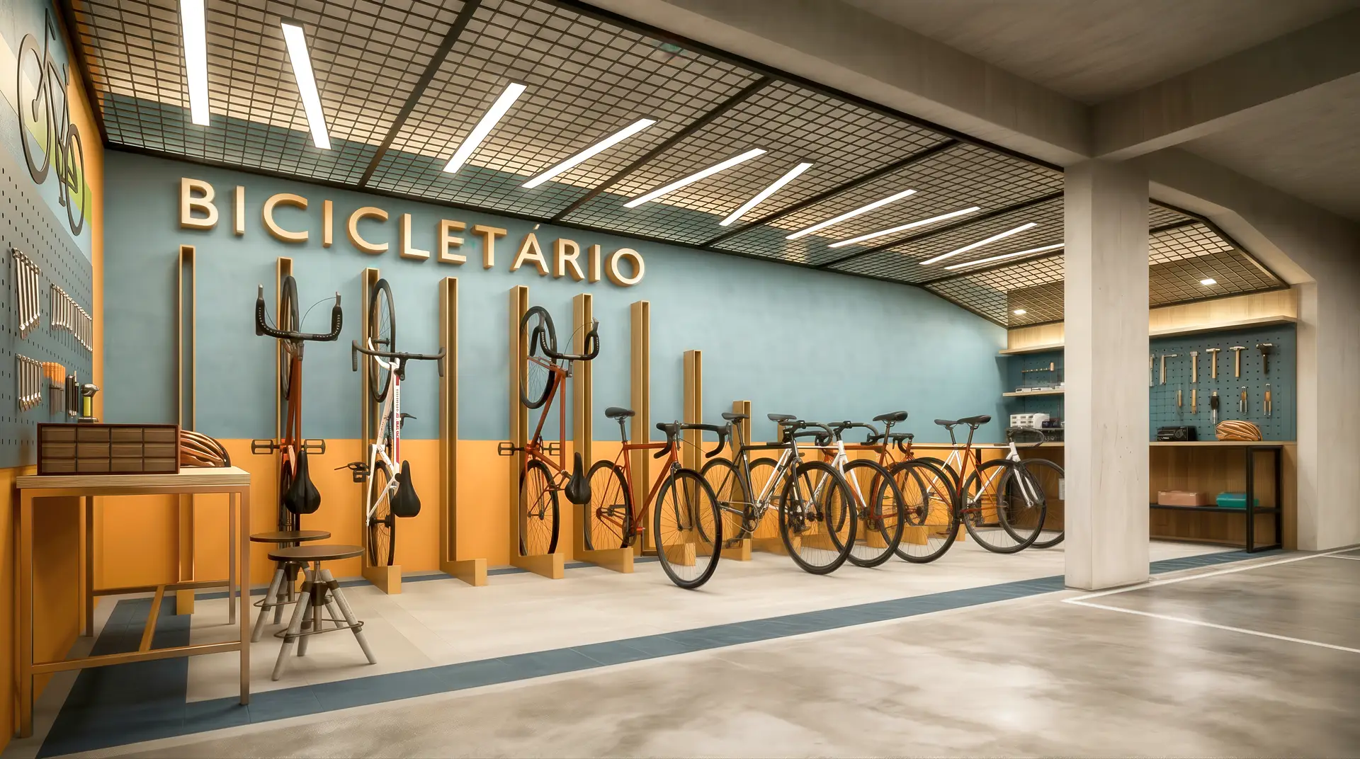 Bicicletário com Oficina de Mobilidade