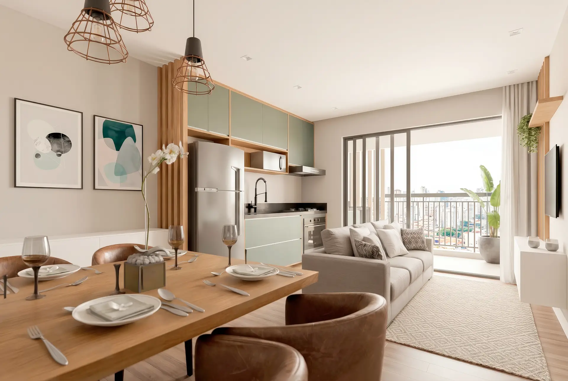 2 Dorms. com Suíte e Terraço 44,74m² – Final 1